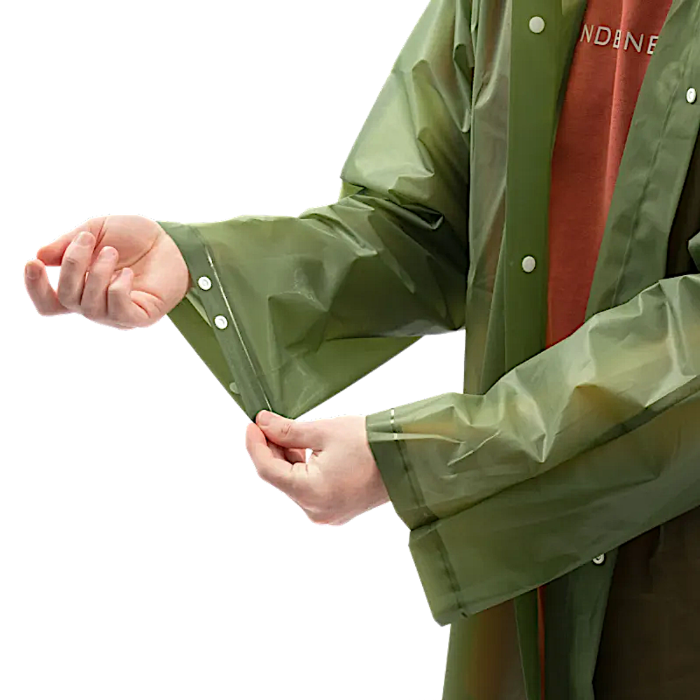Плащ-дождевик Следопыт на кнопках с капюшоном цв.Army Green -