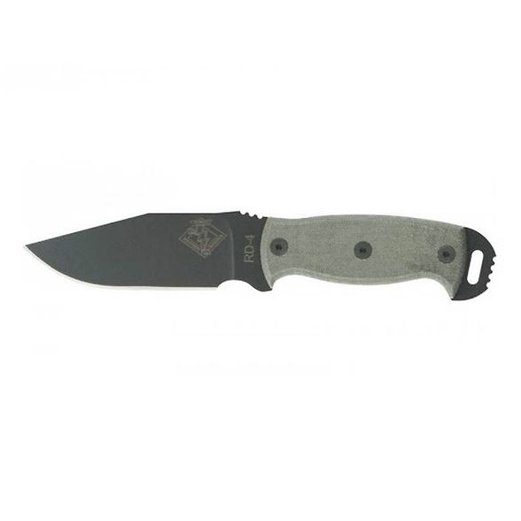 Цена наНож с фиксированным клинком Ontario RD-4 Black Micarta, сталь 5160, рукоять микарта