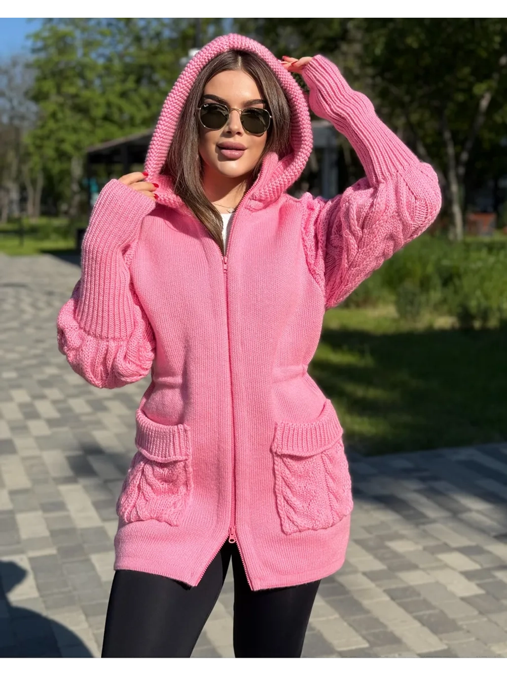 Кардиган куртка анорак вязаный