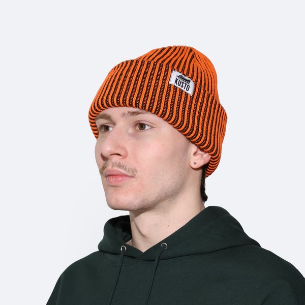 Шапка Kusto Stripes (orange) артикул: - купить в магазине Дайс