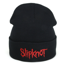 Шапка зимняя с вышивкой группы Slipknot