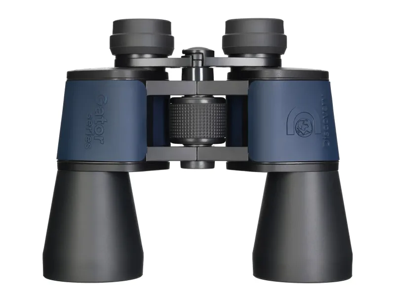 Бинокль Levenhuk Discovery New Gator 20x50, передний вид, крупный план