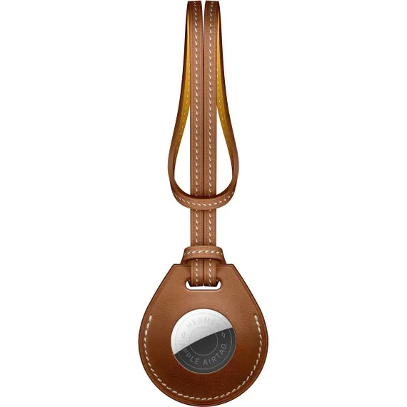 Подвеска AirTag Hermès для сумки Fauve Коричневый