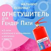 Огнетушитель цветной с Краской Холи Гендер Пати Голубой 2 л.