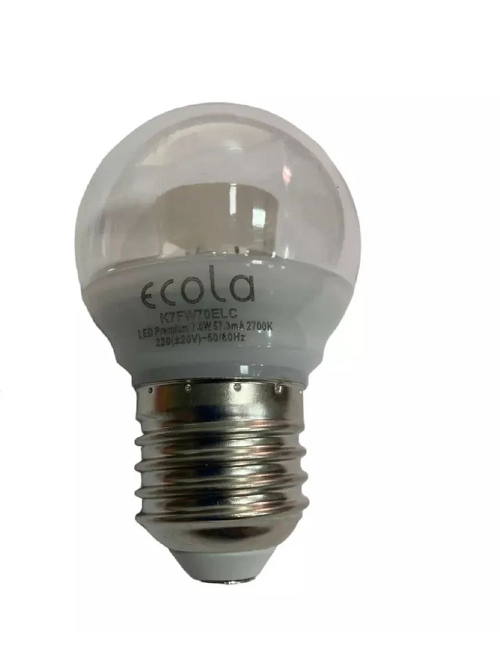 Светодиодная LED лампа G45 7W E27 с линзой тёпл 3шт