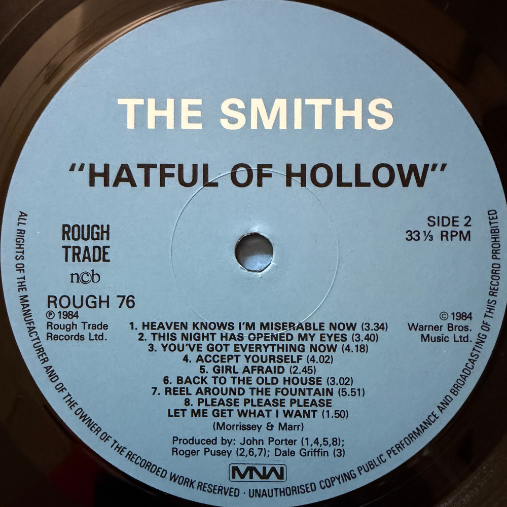 The Smiths - Hatful Of Hollow (Швеция 1984г.)
