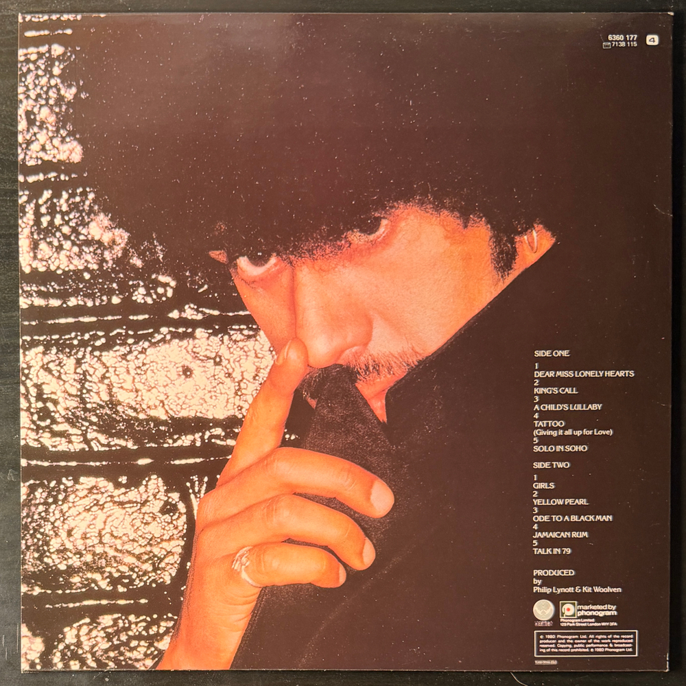 Philip Lynott - Solo In Soho (Скандинавия 1980г.)
