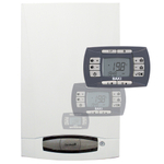 Котел газовый BAXI NUVOLA3 COMFORT 280 Fi настен., 2 конт., з.к.с., с вынос. п/у, встроен. бойлер