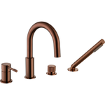 Смеситель на борт ванны Boheme UNO 460-BRB Brushed Bronze