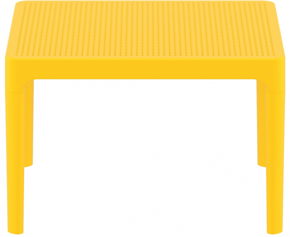 Столик пластиковый журнальный Siesta Contract Sky Side Table, желтый