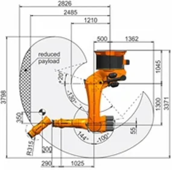 Промышленный робот KUKA KR 500 FORTEC, KR 500 R2830 C-F