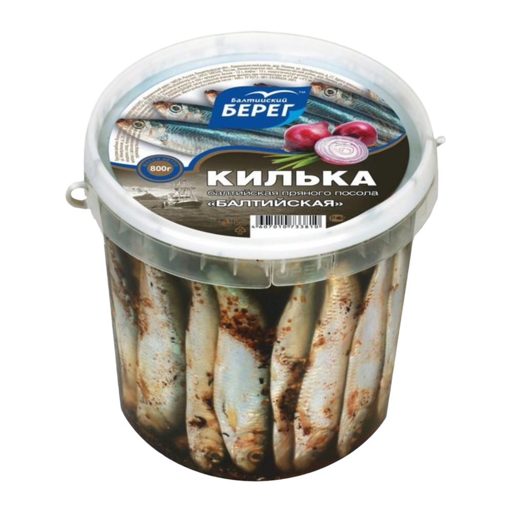 Килька Балтийская пряного посола Балтииский Берег 800гр