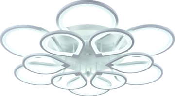 Потолочный светодиодный светильник LED 360W 3000К-6000K 10029/6+6 WHT (МАРКЕТ) белый Profit Light