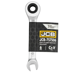 Ключ трещоточный короткий 6мм JCB JCB-757S06
