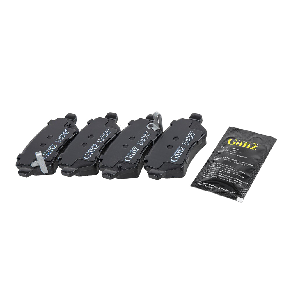 Колодки GANZ задние PRO-Line Ceramic OPEL Astra G / H Meriva Zafira Арт.:GIJ07003C