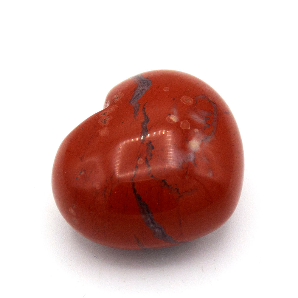 Сердечко 30мм яшма красная асс.