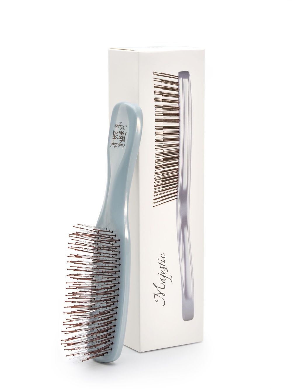Расческа Majestic Scalp Brush серый жемчуг