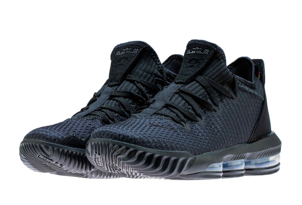 Заказать Nike LeBron 16 Low Triple Black