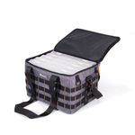 Сумка рыболовная "СЛЕДОПЫТ" Base Lure Bag XL, 38х26х25 см, цв. серый + 5 коробок Luno 28/2/