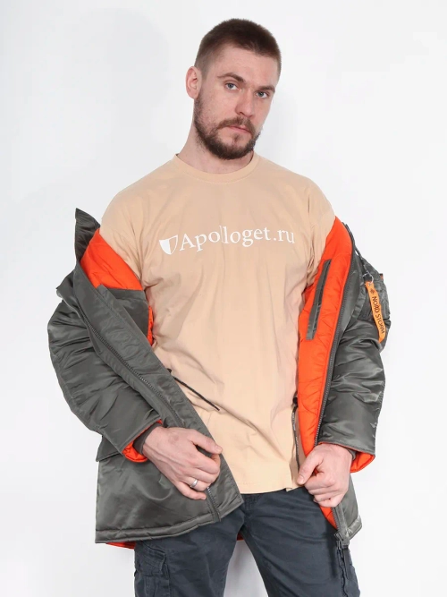 Куртка Аляска демисезонная Husky City Nord Storm (т.серая - r.grey/orange)
