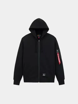 Толстовка мужская ALPHA INDUSTRIES UTILITY POCKET FULL ZIP RELAXED FIT SWEATSHIRT