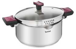 Кастрюля с крышкой Tefal Cook&Clip 2.9л 20см G7234474