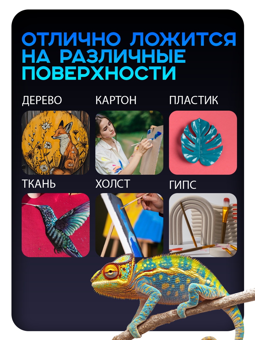 Акриловая краска Хамелеон «Blue-purple»