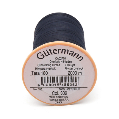 Нитка филаментная Gutermann Tera 180 (2000 метров), 1 кат. | 339 т.чернильно-синий
