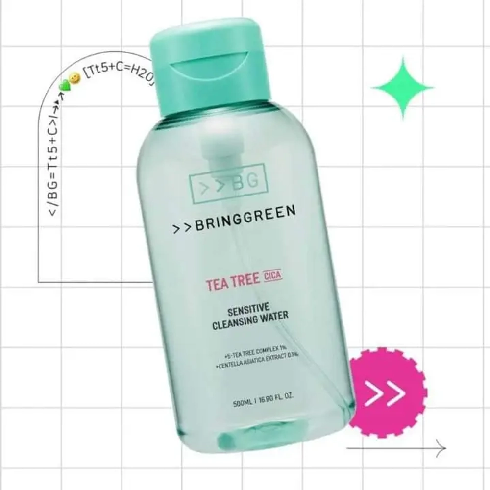 BRINGGREEN Tea Tree Cica Sensitive Cleansing Water 500ml