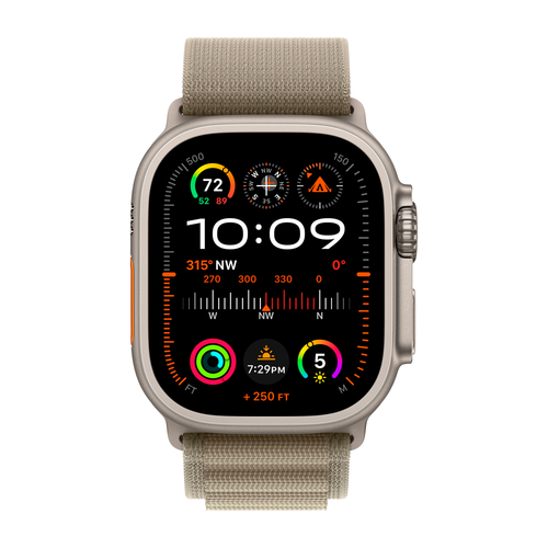 Умные часы Apple Watch Ultra 2 GPS + Cellular, 49mm, Alpine Loop L, Olive (Оливковый)