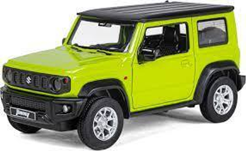 Модель 1:26 Suzuki Jimny, зеленый, инерция, свет, звук, откр. двери и капот