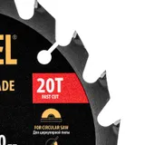 Пильный диск по дереву с гвоздями, ф165 х 20 мм, 20 зубов Denzel — фото 4