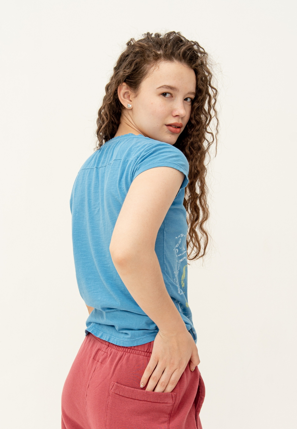 Футболка Bowery NYC Slub "Lost Of Sea" Vintage Blue