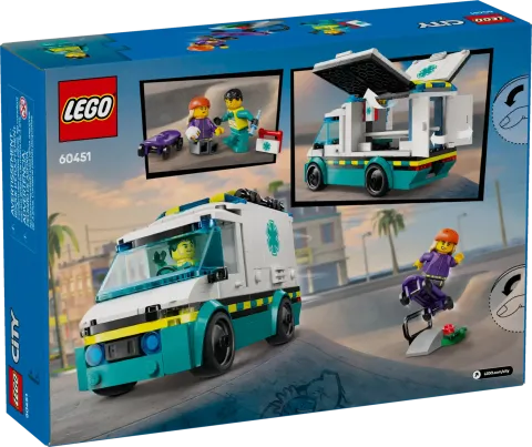 Конструктор LEGO City 60451 Скорая помощь