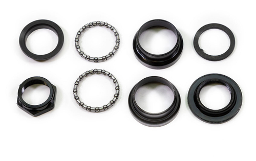 Рулевая колонка NECO, 1-1/8", резьбовая с переходом на 1", EC 34/25,-24T  EC 34/27, подшип. 5/32"x16- 2шт, высота 33,5мм, черн.