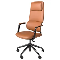 Офисное кресло Angel Cerda 4261 из коричневой экокожи