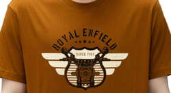 Футболка Royal Enfield SHIELD GRAPHIC TS MUSTARD