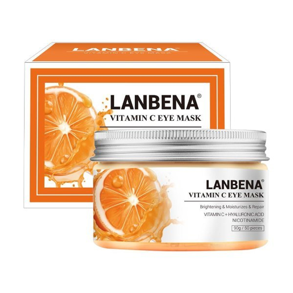 Патчи Lanbena для глаз с витамином С, питает, осветляет, снимает отечность Vitamine С Yye Mask, 50 шт, 90 гр