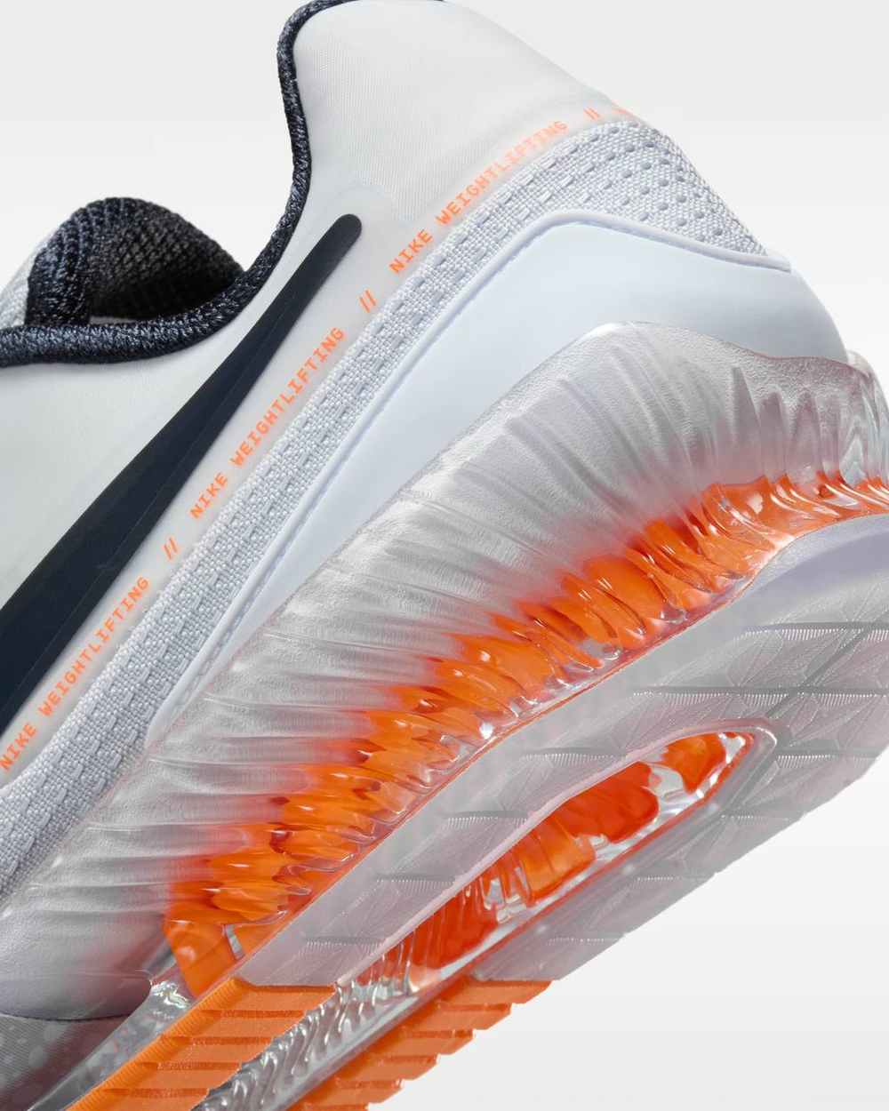 Штангетки Nike Romaleos 4 (Бело-Оранжевые)
