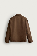 КУРТКА-РУБАШКА КЛАССИЧЕСКОГО КРОЯ ИЗ КАНВАСА — ZARA