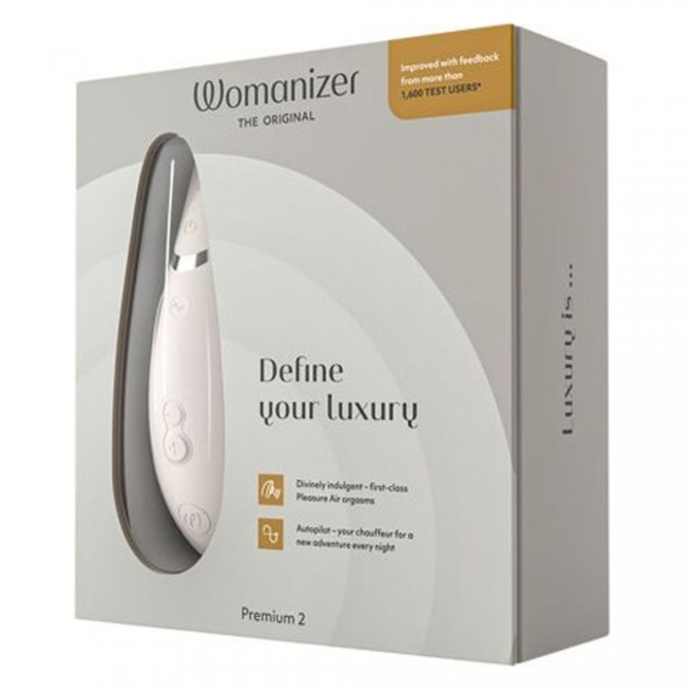 Бесконтактный клиторальный стимулятор Womanizer Premium 2 серый
