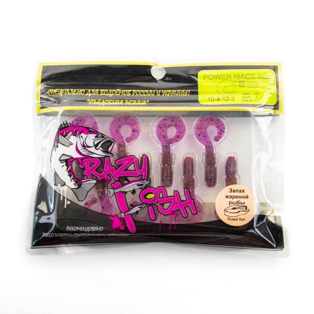 Силиконовая приманка Crazy Fish Powermace 1.4" (40мм)