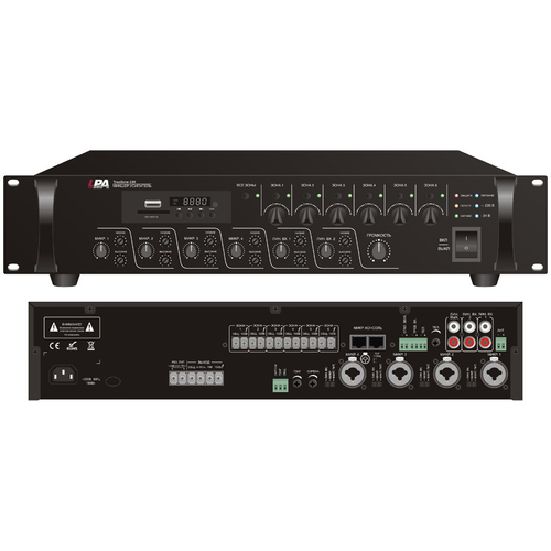 Микшер-усилитель LPA-TrueZone-500 500 Вт, 6 зон с регул-ми громк. для кажд. зоны, 4 микр./6 лин. вх.