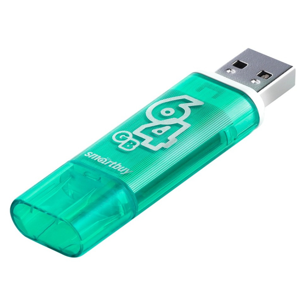 USB флеш накопитель Smartbuy 64GB Glossy series Green (SB64GBGS-G)