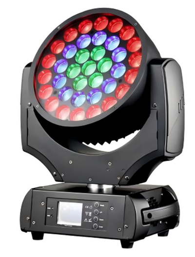 Robin 600+ — вращающаяся голова Wash 37×15 Вт RGBW с зумом 4,5°–45°