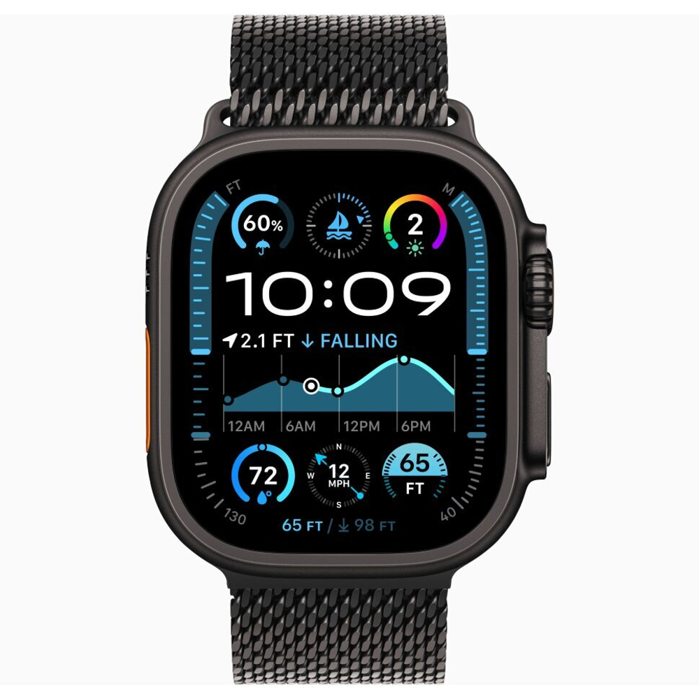Умные часы Apple Watch Ultra 2 49mm Black Ti Black TML M (MX5U3)
