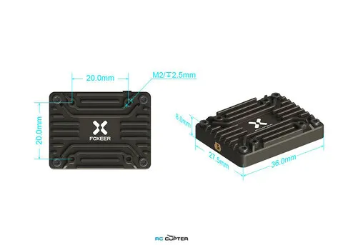 Видеопередатчик FPV Foxeer 5.8G Reaper Extreme V2 5.8 ГГц 2.5Вт 72 канала VTX MR1819