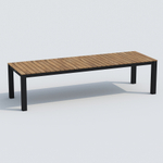 Стол обеденный ТЕЛЛА XL из тика 300x100
