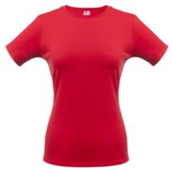 Футболка женская T-bolka Stretch Lady, темно-красная