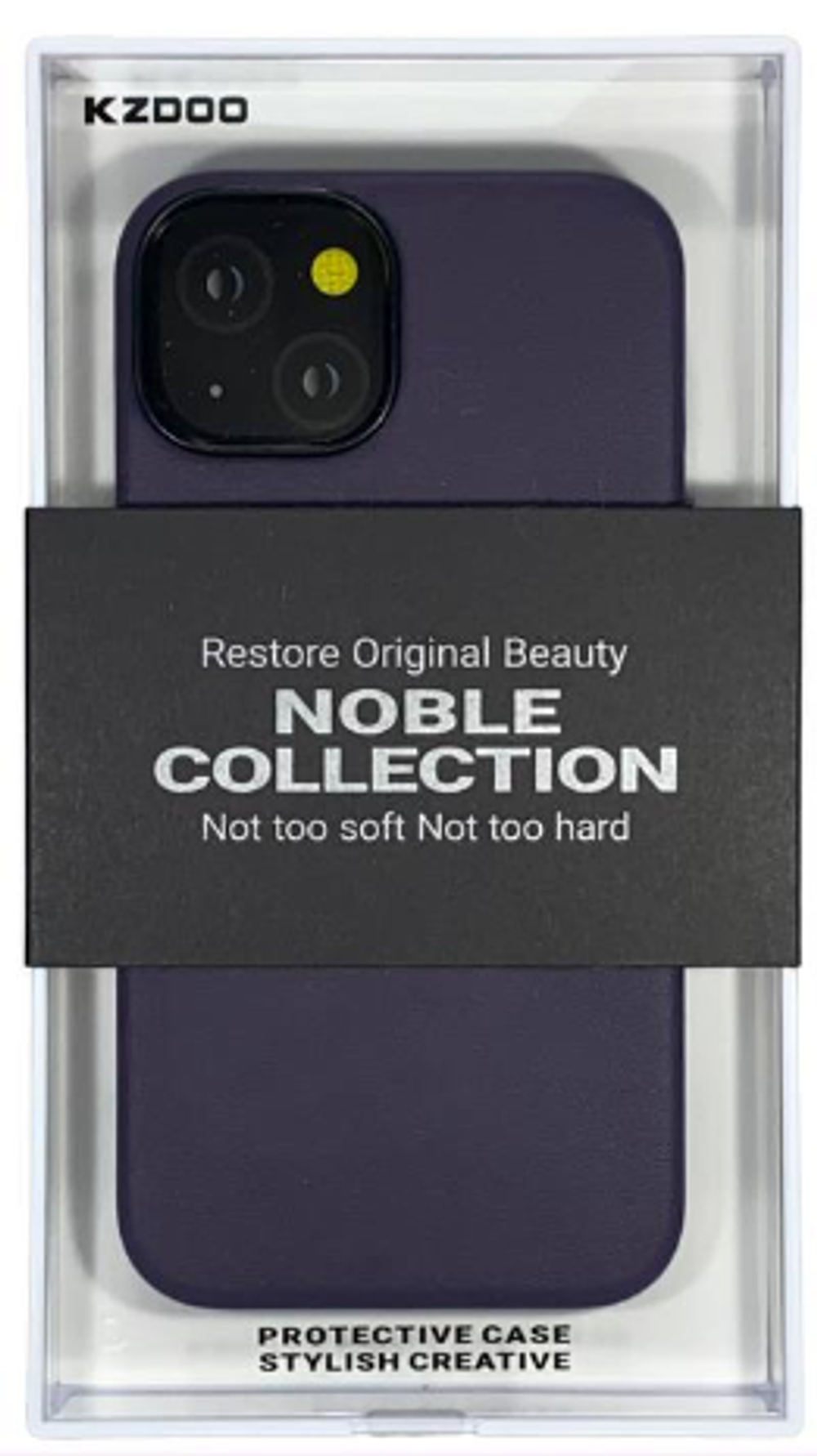 Накладка для i-Phone 14 K-Doo Noble кожаная фиолетовый